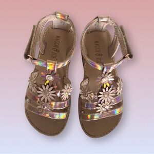 Maggie & Zoe Holographic Floral Sandals